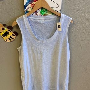 GAP Tank  blue Large Tall. 💯 Cotton